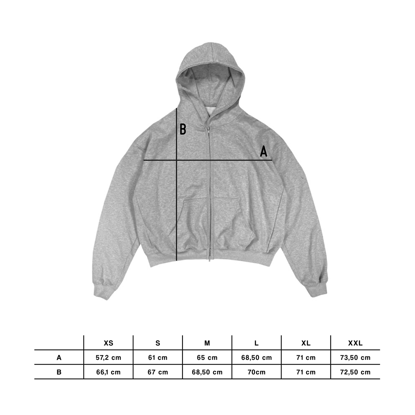 RUE PORTER - ZIP-UP HOODIE BLACK