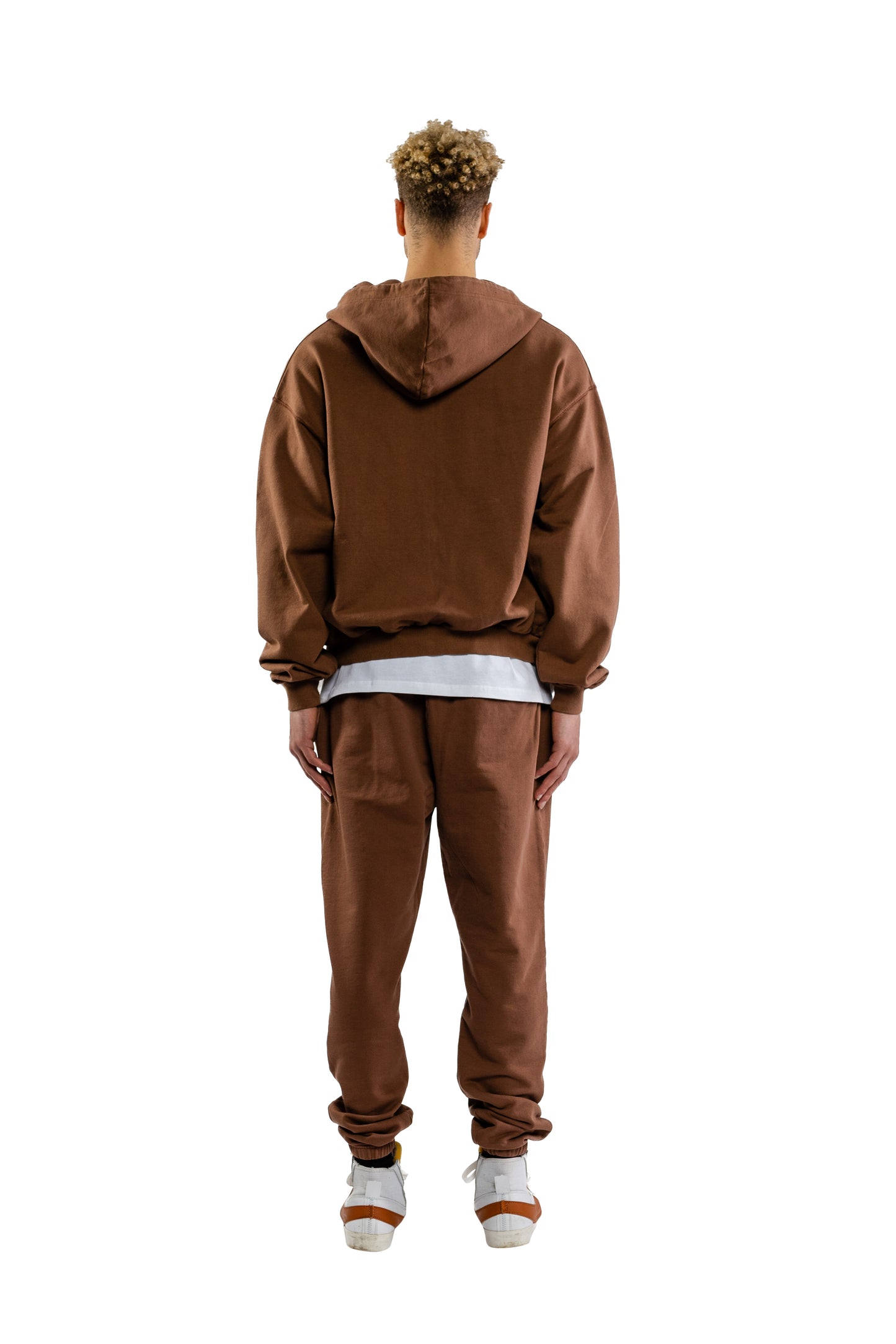 RUE PORTER - ZIP-UP HOODIE VINTAGE BROWN