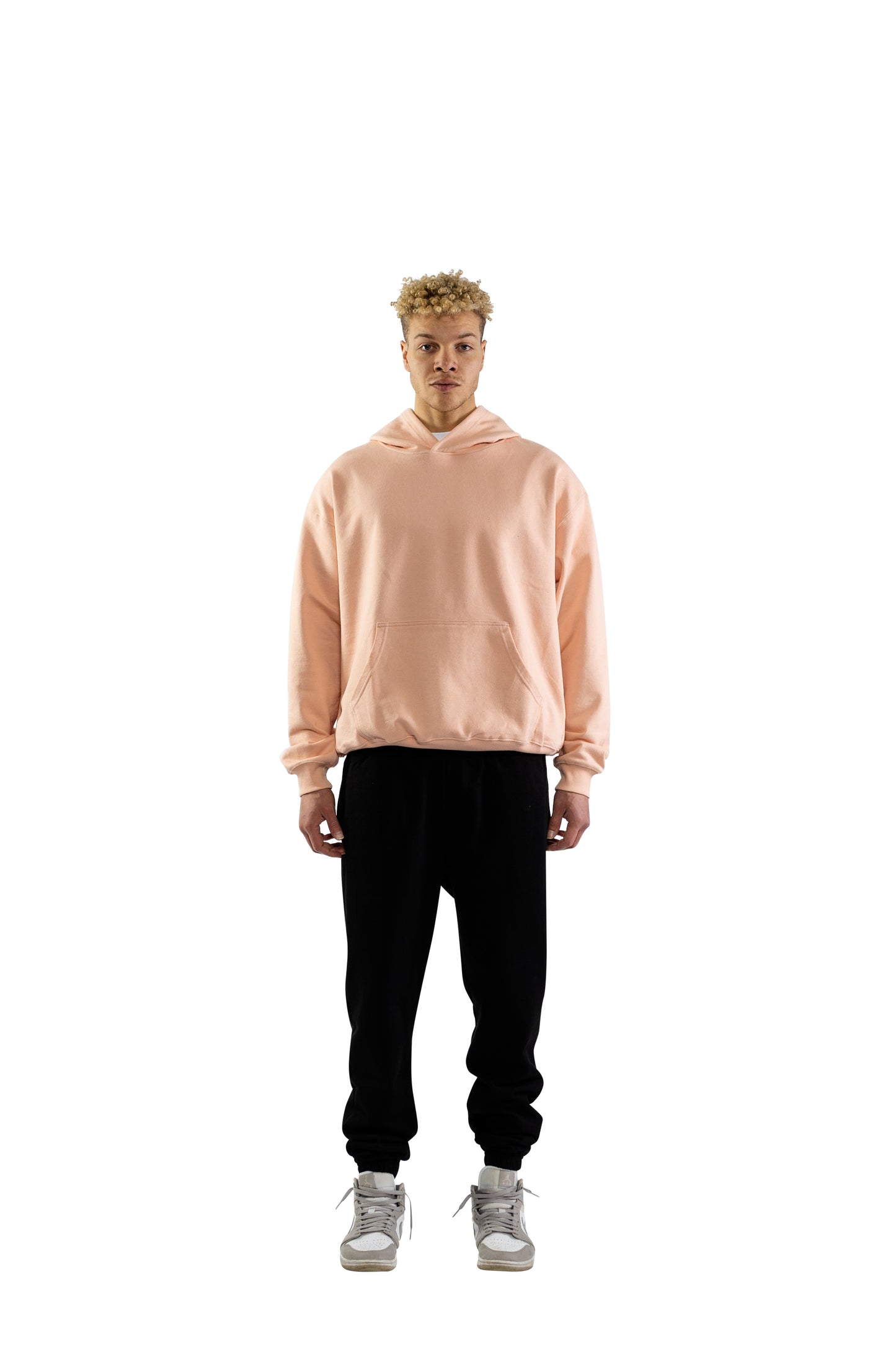 RUE PORTER - FELPA CON CAPPUCCIO ROSA POLVERE