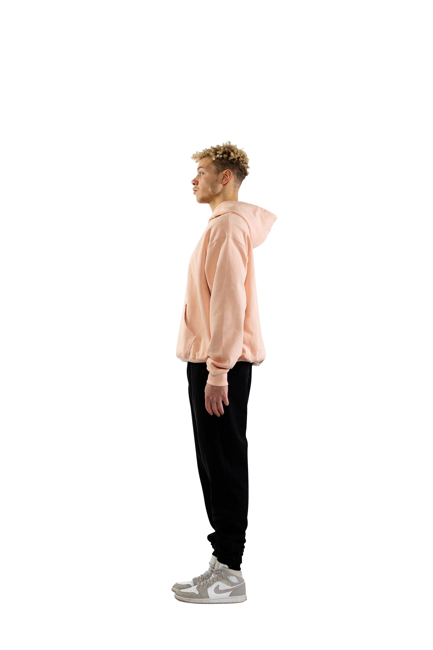 RUE PORTER - FELPA CON CAPPUCCIO ROSA POLVERE
