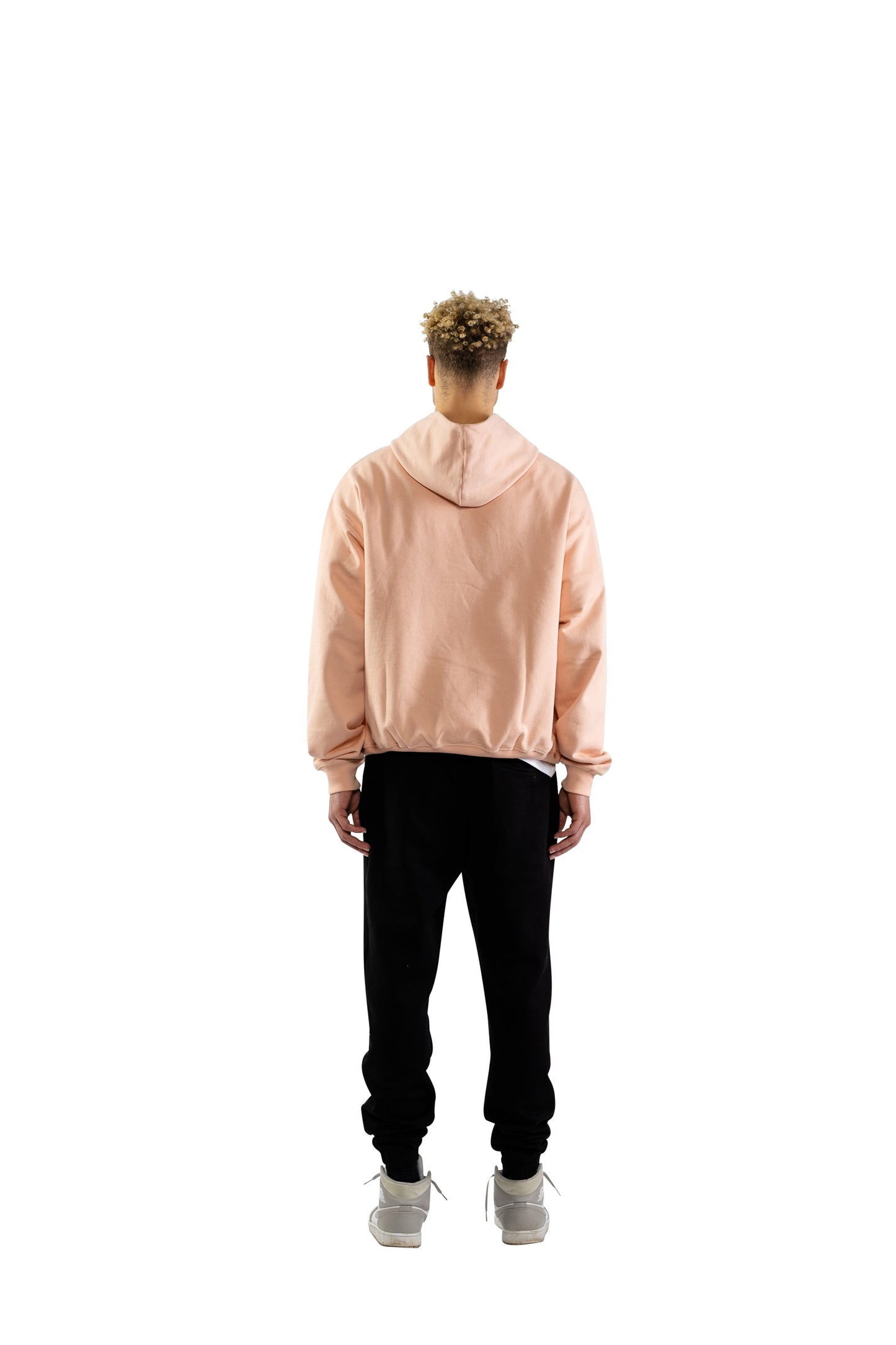 RUE PORTER - FELPA CON CAPPUCCIO ROSA POLVERE