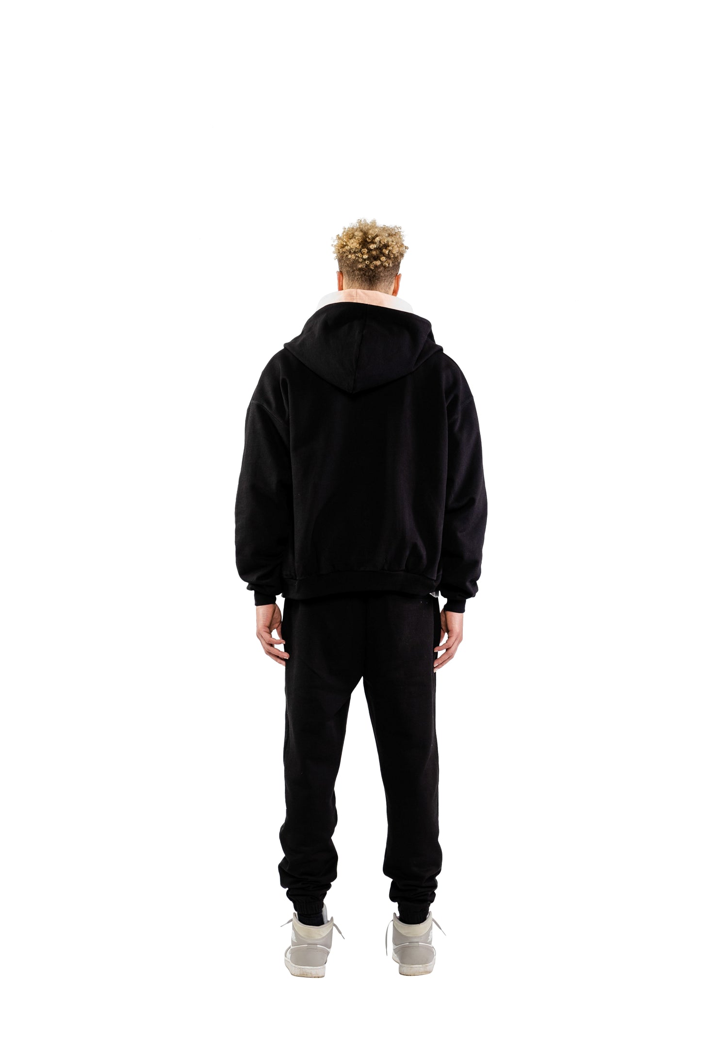 RUE PORTER - ZIP-UP HOODIE BLACK