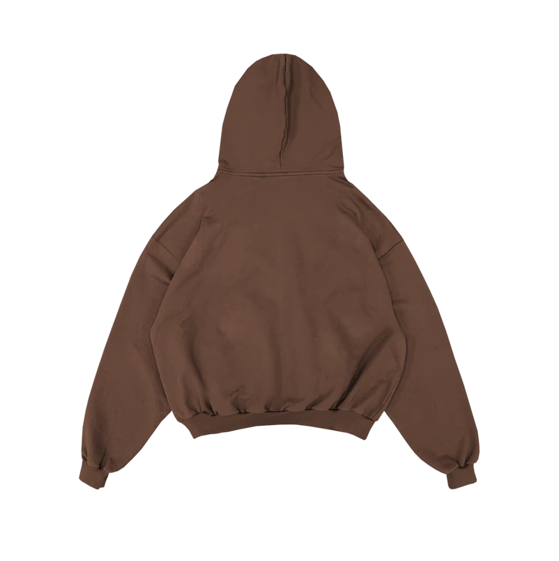 RUE PORTER - ZIP-UP HOODIE VINTAGE BROWN