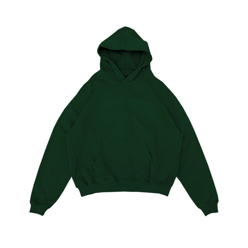 RUE PORTER - SUDADERA CON CAPUCHA VERDE BOSQUE