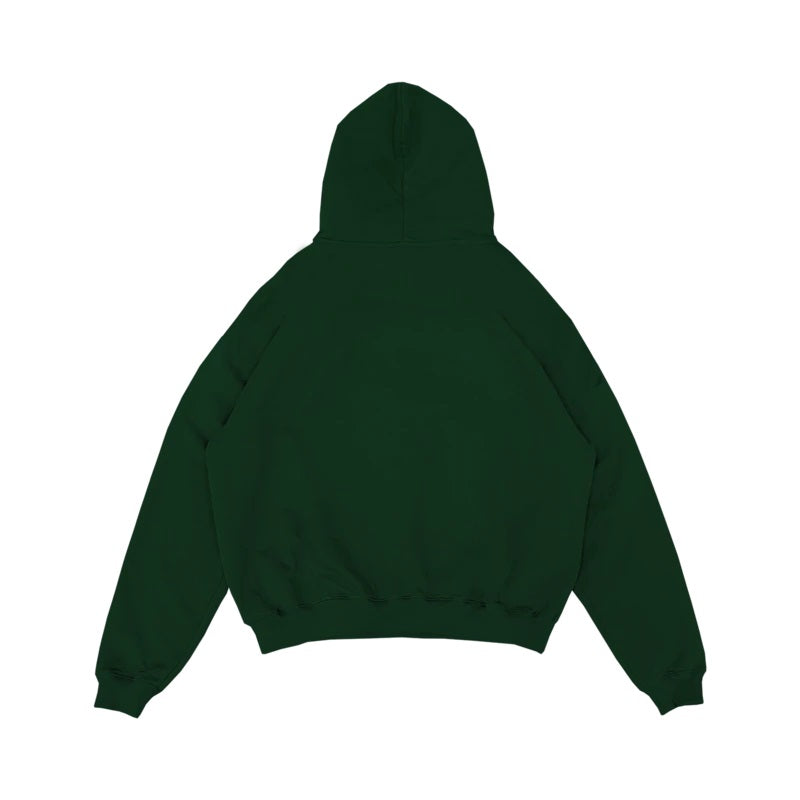 RUE PORTER - SUDADERA CON CAPUCHA VERDE BOSQUE