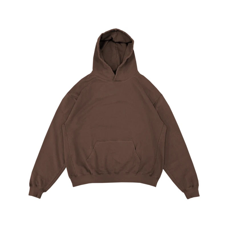 RUE PORTER - SWEAT À CAPUCHE MARRON VINTAGE