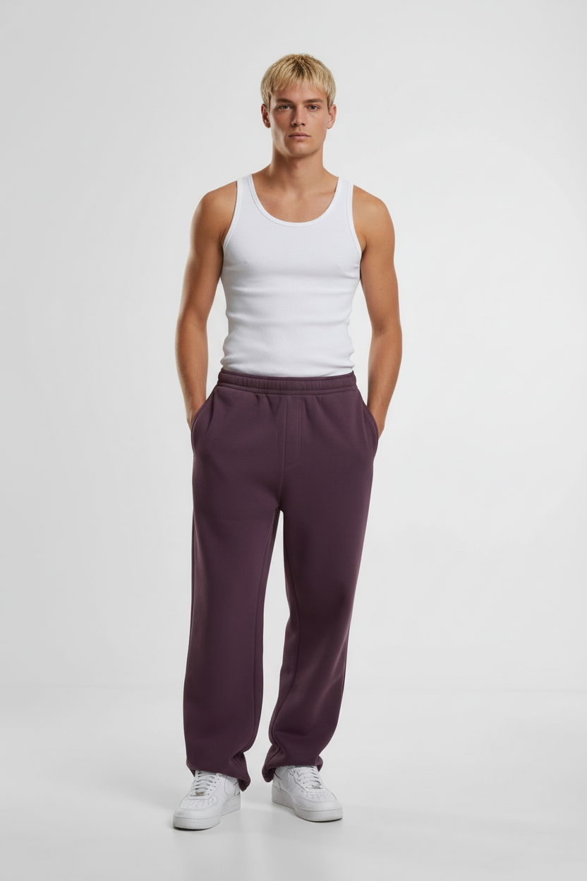 Cloud Straight Leg Pants Mulberry