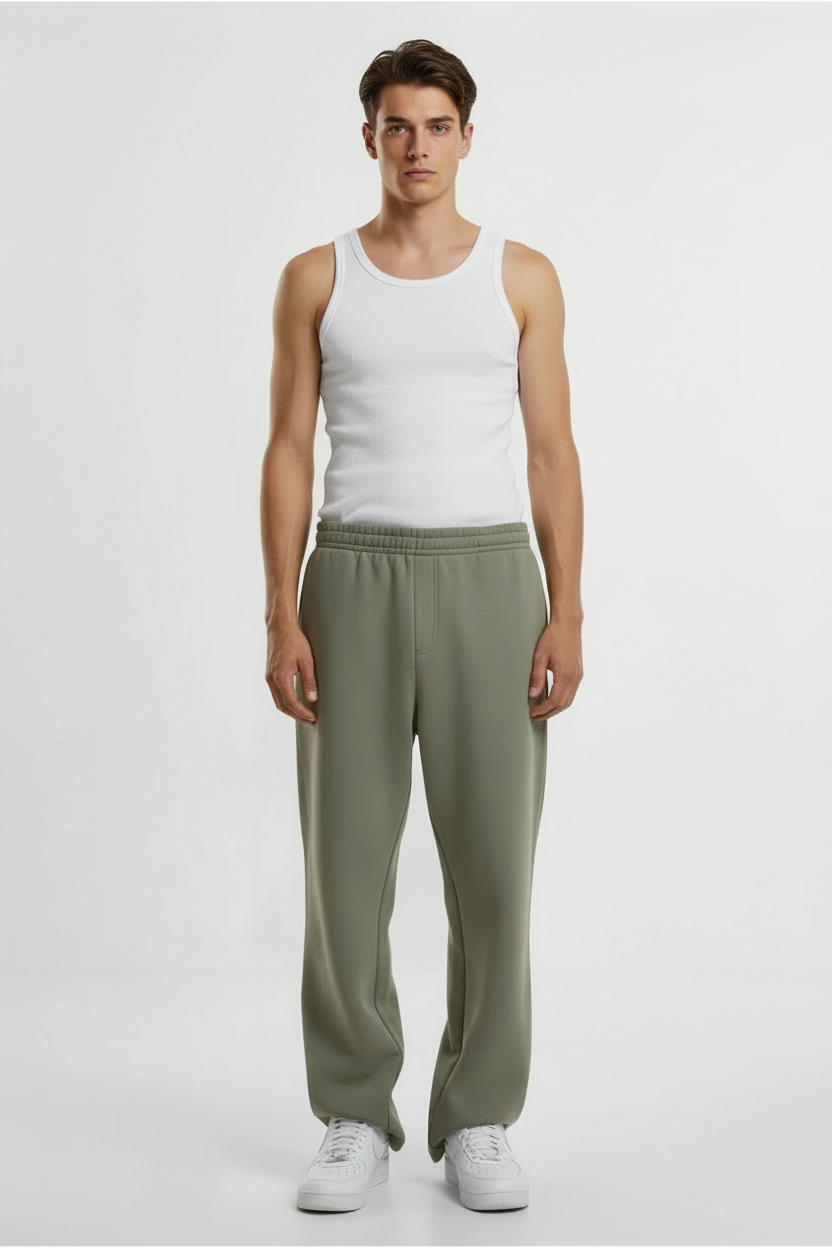 Cloud Straight Leg Pants Olive