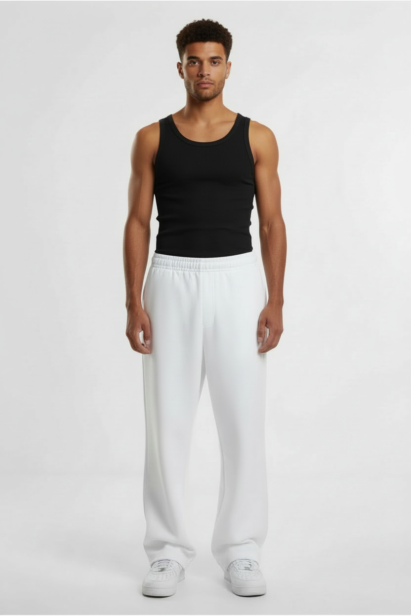 Cloud Straight Leg Pants White