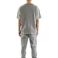 RUE PORTER - PANTALONE IN FELPA GRIGIO HEATHER